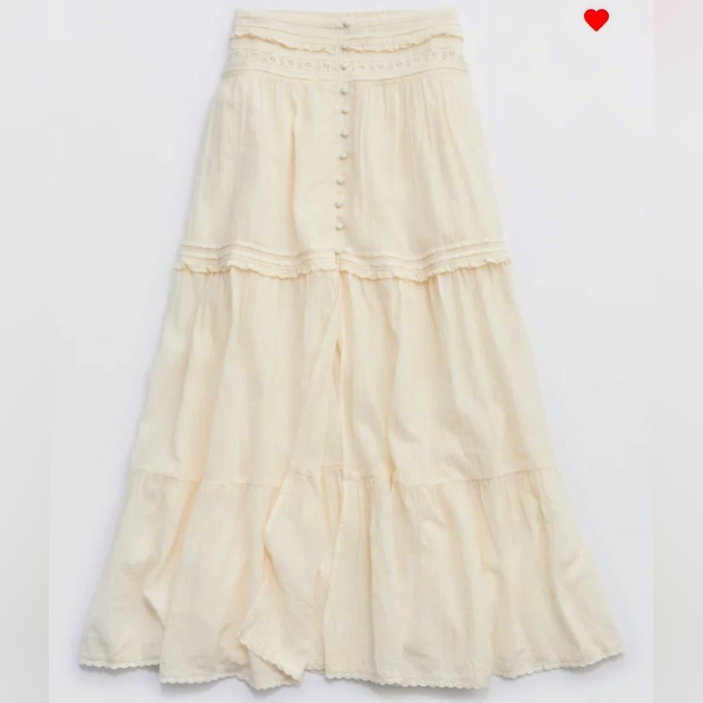 Aerie Boho Button Maxi Skirt - Picture 5 of 10